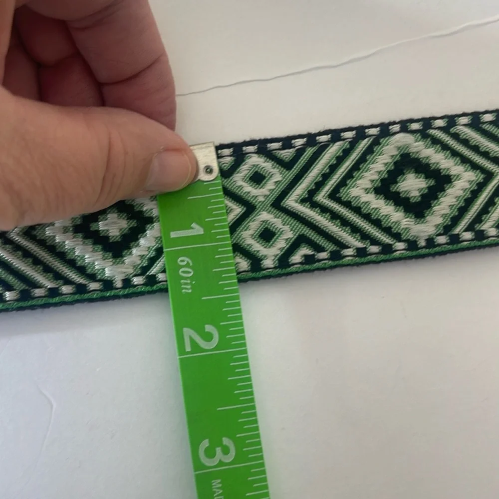 Free People Moving to Mars Handmade Belt Green XS/S